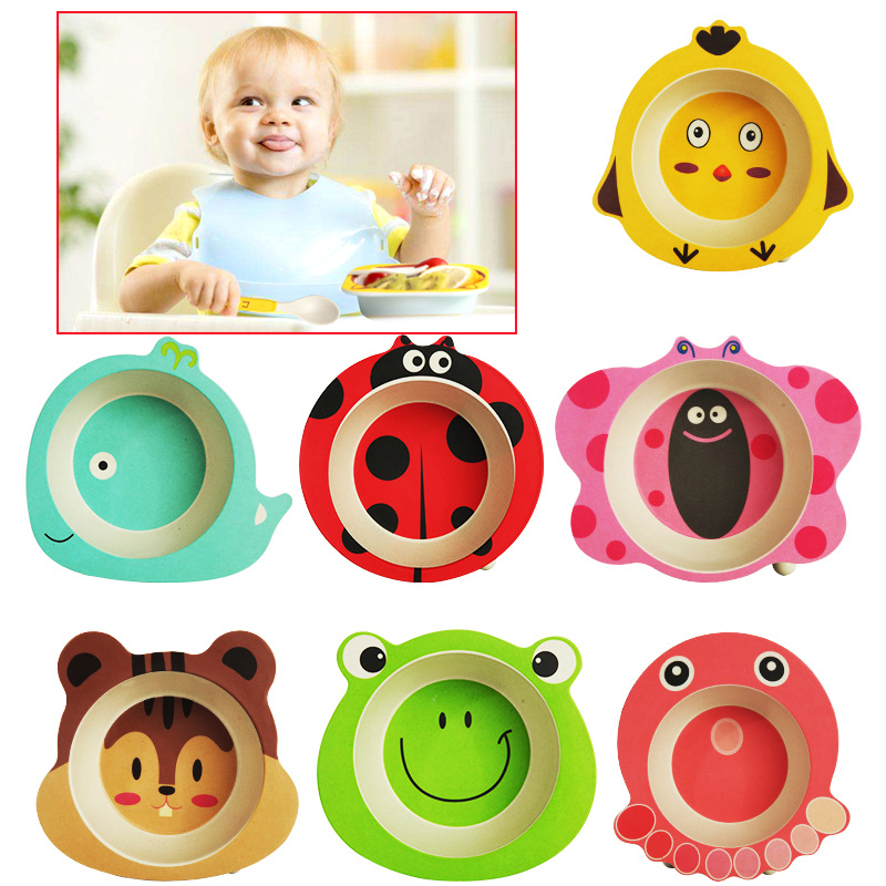 Baby Food With Fiber - Assiettes alimentaires en Fiber de bambou