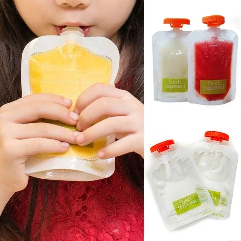 Baby Food Pouches Reusable - Support Anti-extrusion pour boîte de nourriture