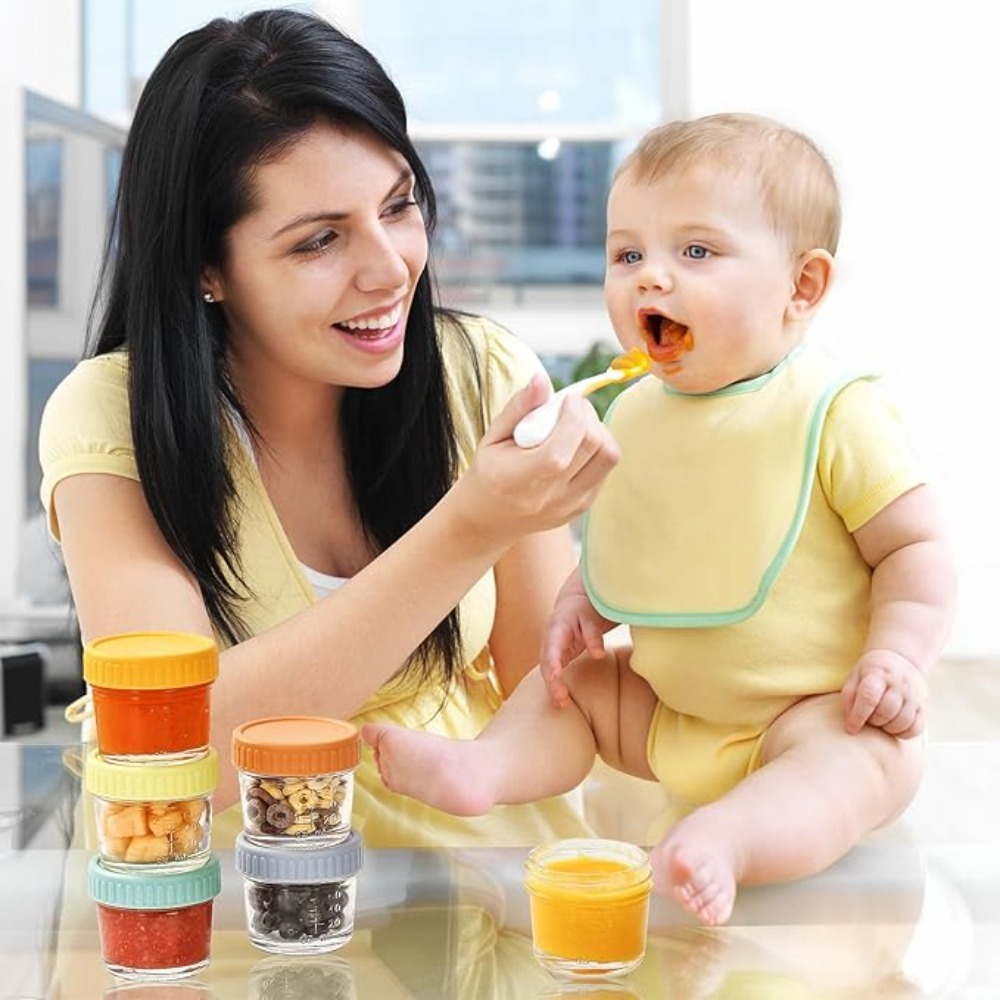 Baby Food Jars Glass - Lot de 6 pots en verre