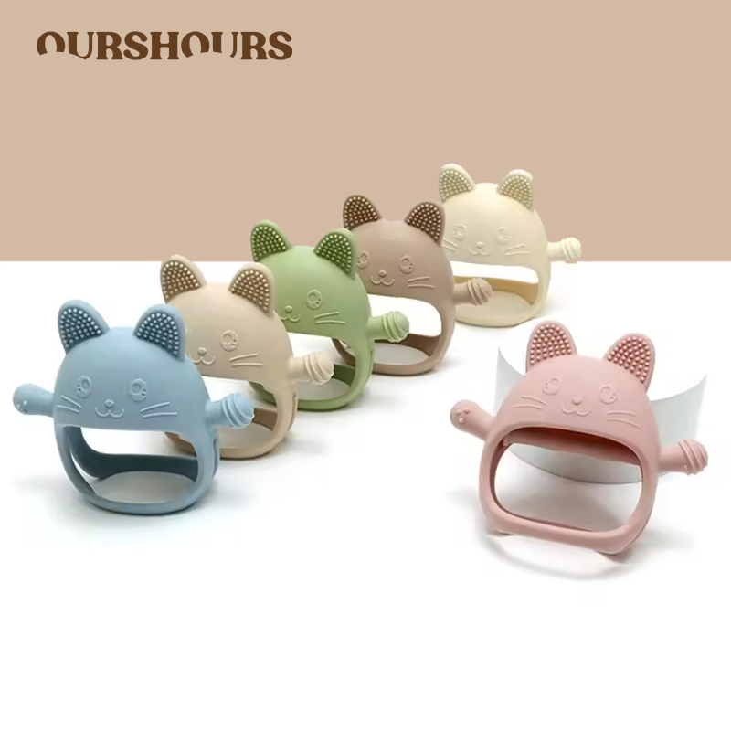 Baby Food Teether - Gants de dentition en Silicone pour