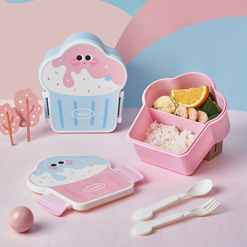 Baby Food Warmer Portable - Boîte à déjeuner Bento mignonne, chauffage