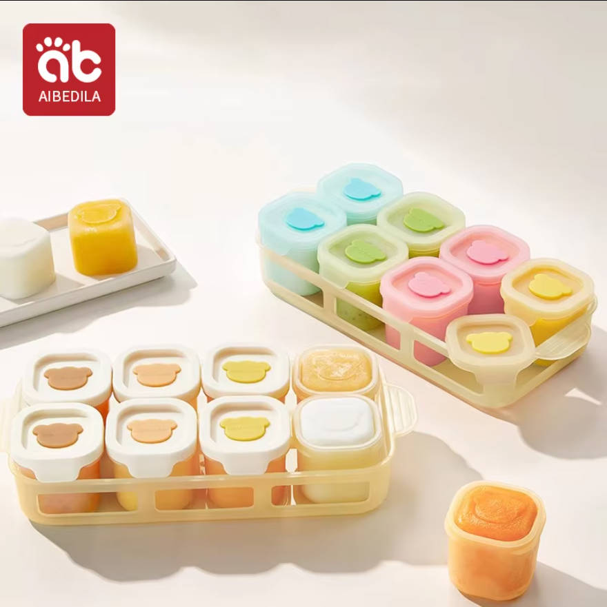 Freezer Tray Baby - AIBEDILA Bac de Congélation en Silicone