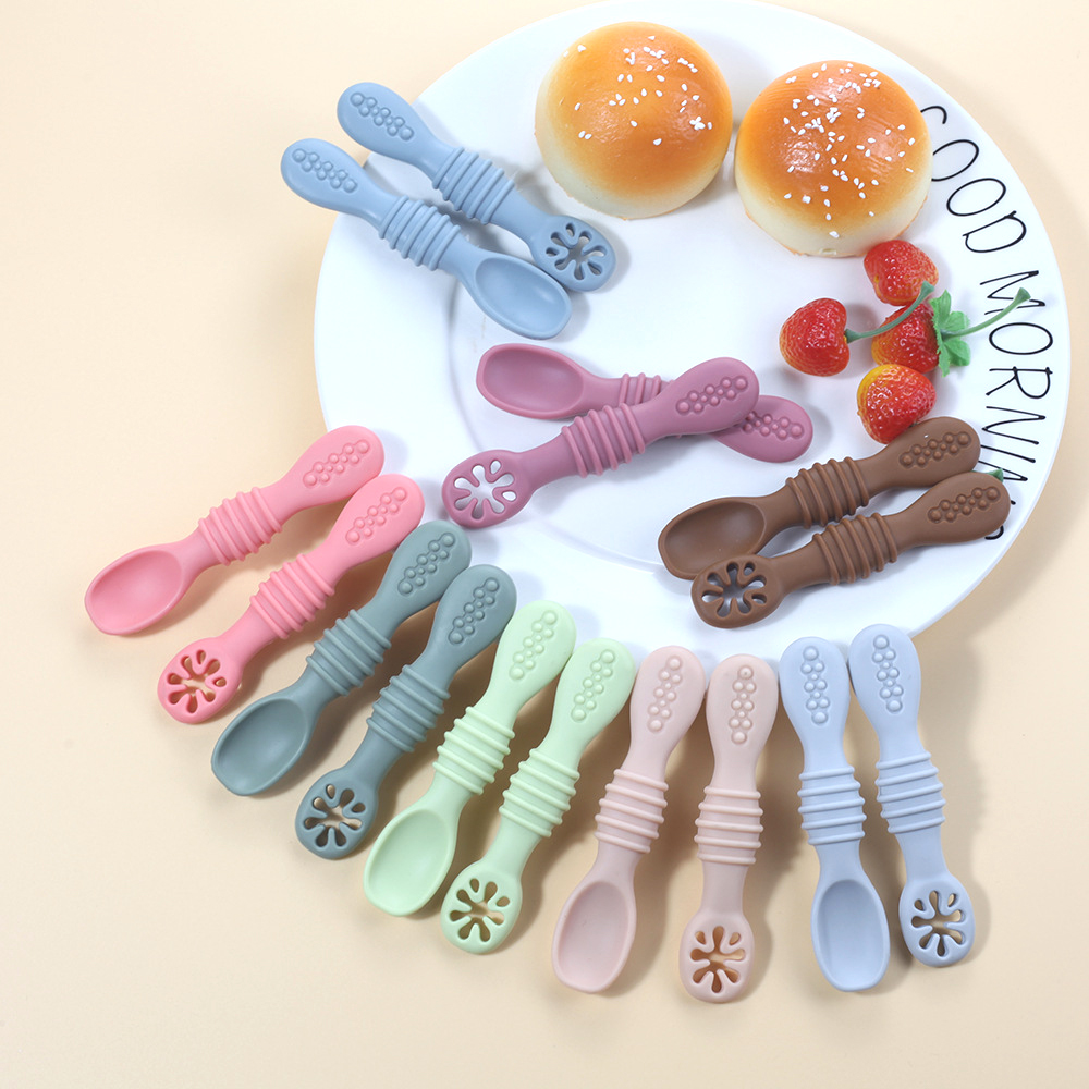 Baby Food Guide - Ensemble d'ustensiles de cuillères d'apprentissage pour