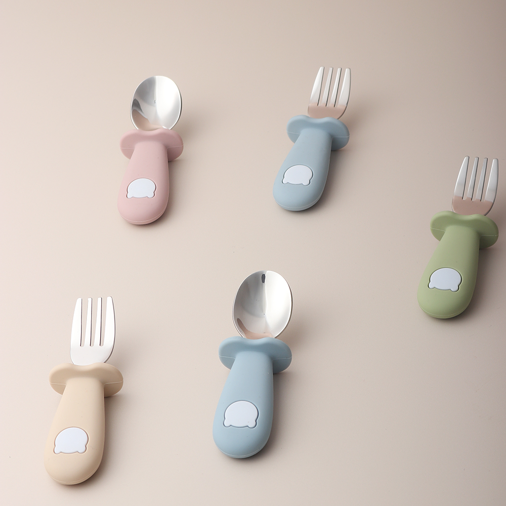 Cuillère et fourchette en sili - Baby Food Lunch avis et prix