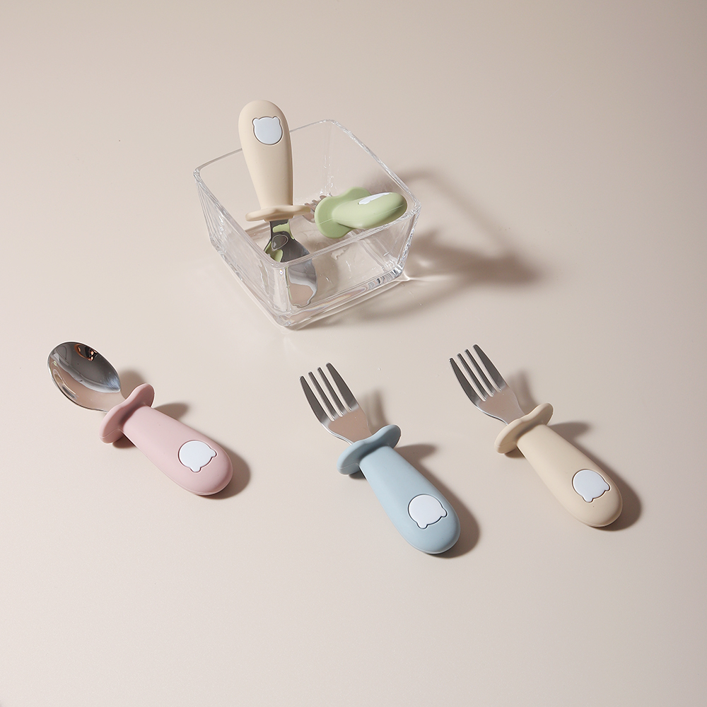 Cuillère et fourchette en sili - Baby Food Lunch avis et prix