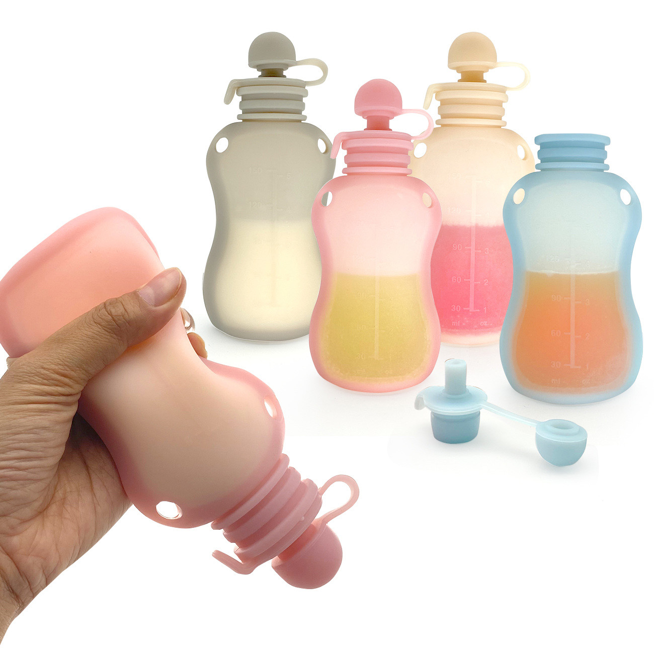 Sac de stockage de lait de 150 - Baby Food Pouches Reusable avis et prix