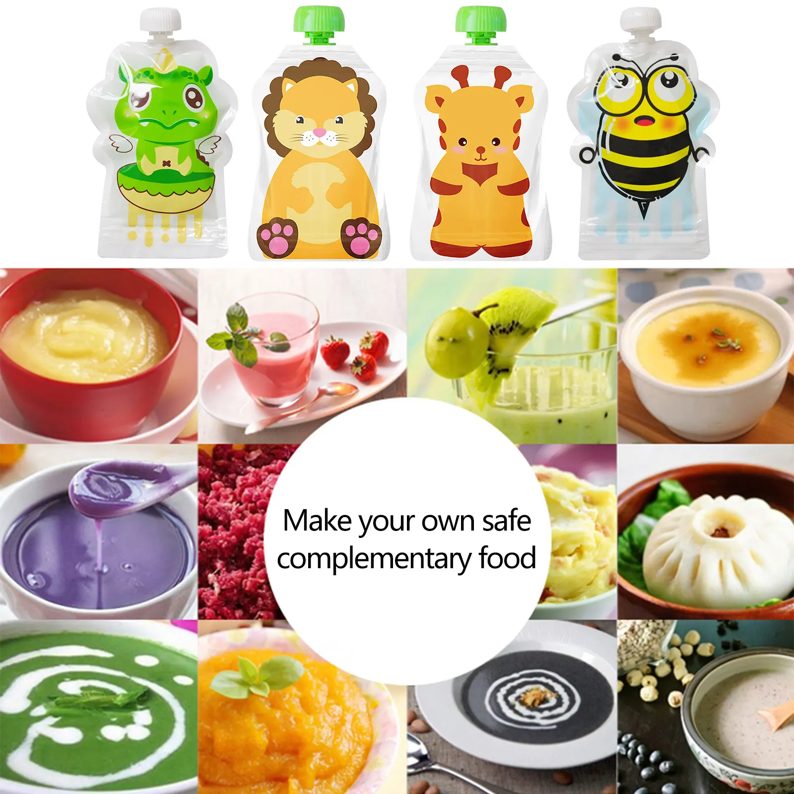 Sac de conservation des alimen - Baby Food Pouches Reusable avis et prix