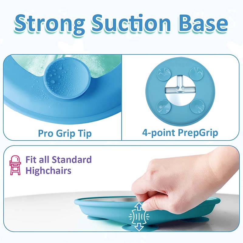 Assiette en acier inoxydable a - Plate Suction Toddler avis et prix