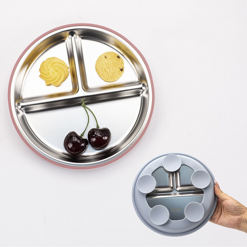 2 assiettes pour bébé en acier - Plate Suction Toddler avis et prix