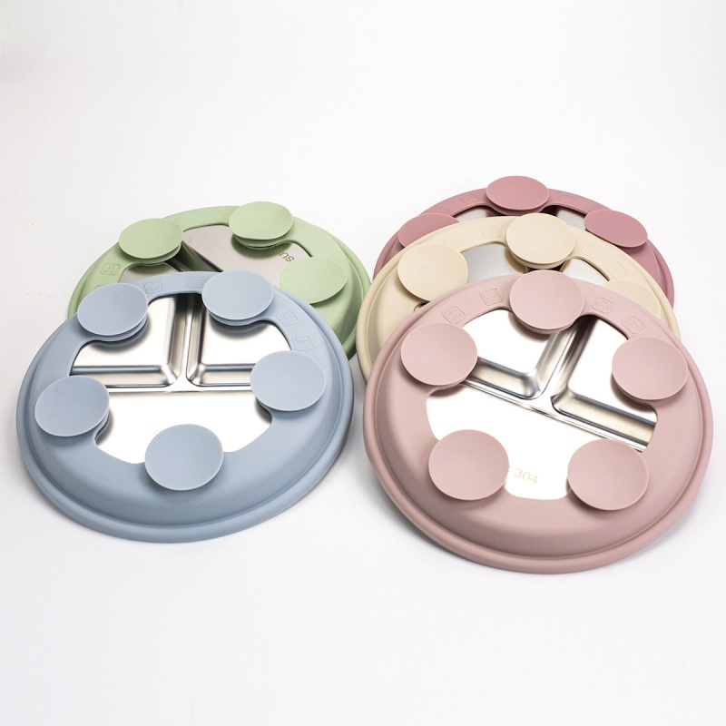 2 assiettes pour bébé en acier - Plate Suction Toddler avis et prix