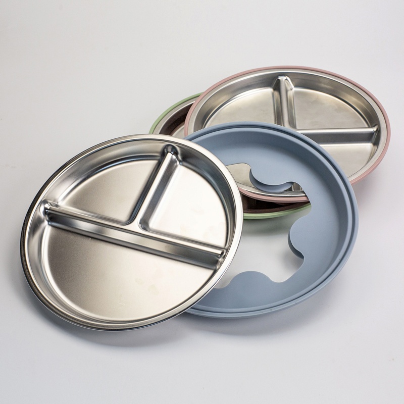 2 assiettes pour bébé en acier - Plate Suction Toddler avis et prix