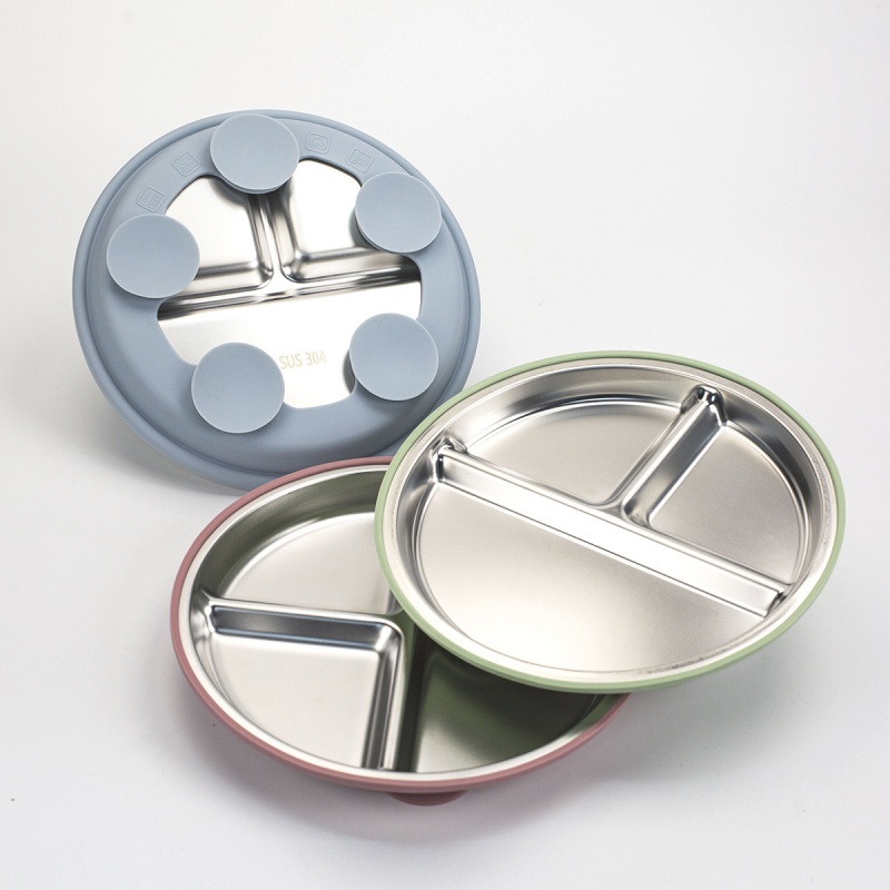 2 assiettes pour bébé en acier - Plate Suction Toddler avis et prix