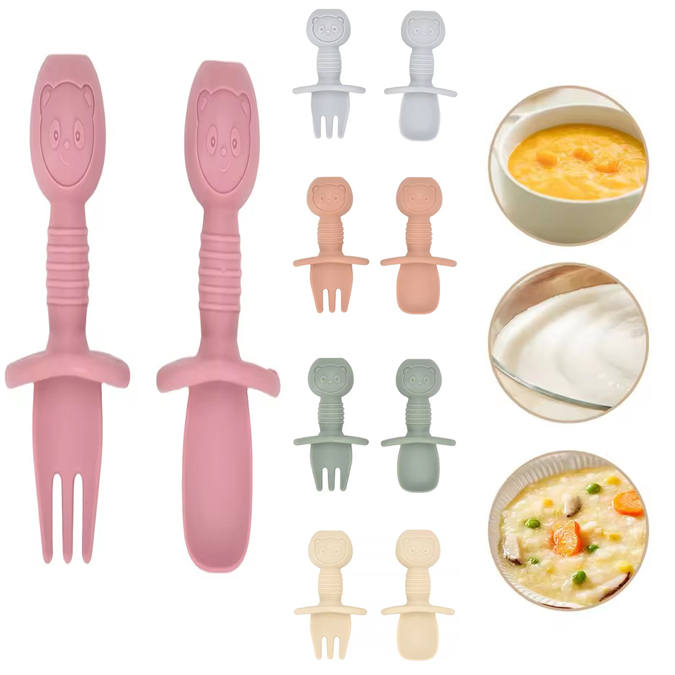 Cuillère fourchette en Silicon - Baby Food Guide avis et prix