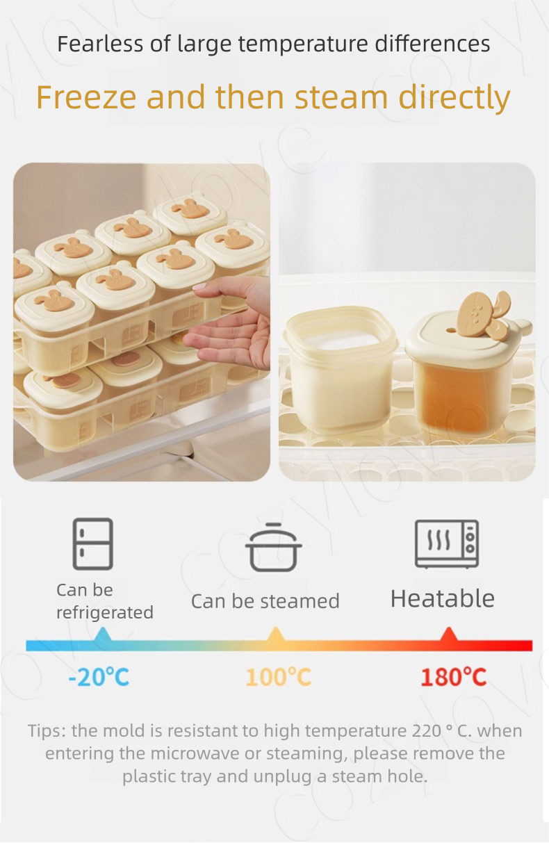 Plateaux de congélation portab - Baby Food Pouches Reusable avis et prix