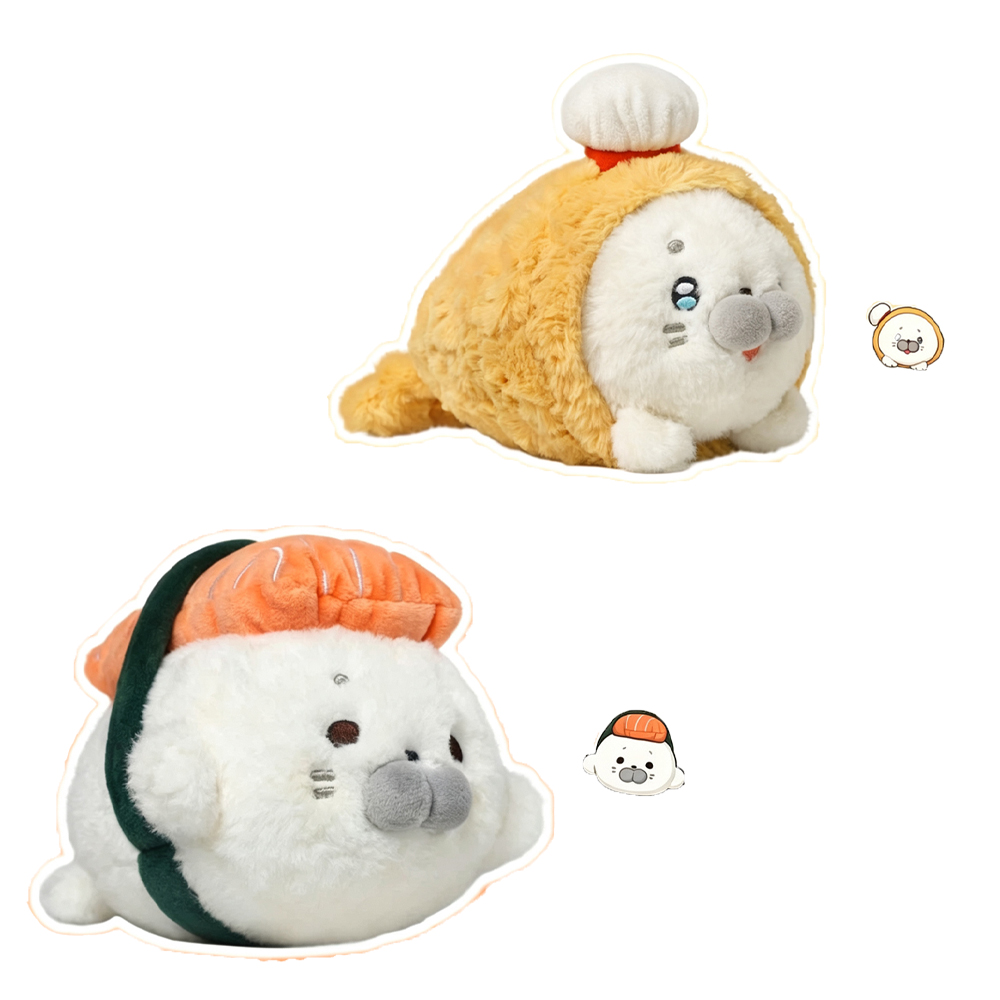 Peluches phoques de la série a - Baby Food Shrimp avis et prix